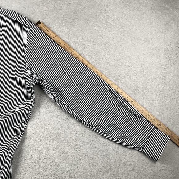 Ralph Lauren Shirt Mens XLT Tall White Black Pony Long Sleeve Button Down Preppy - Picture 8 of 10